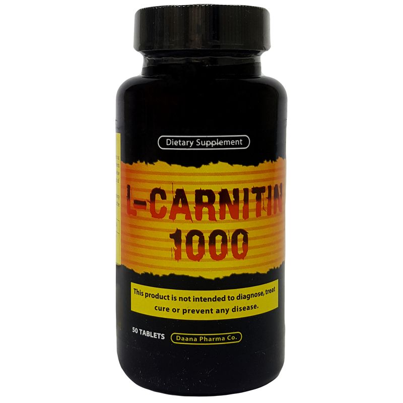 قرص ال کارنیتین دانا  1000 میلی گرم بسته 50 عددی